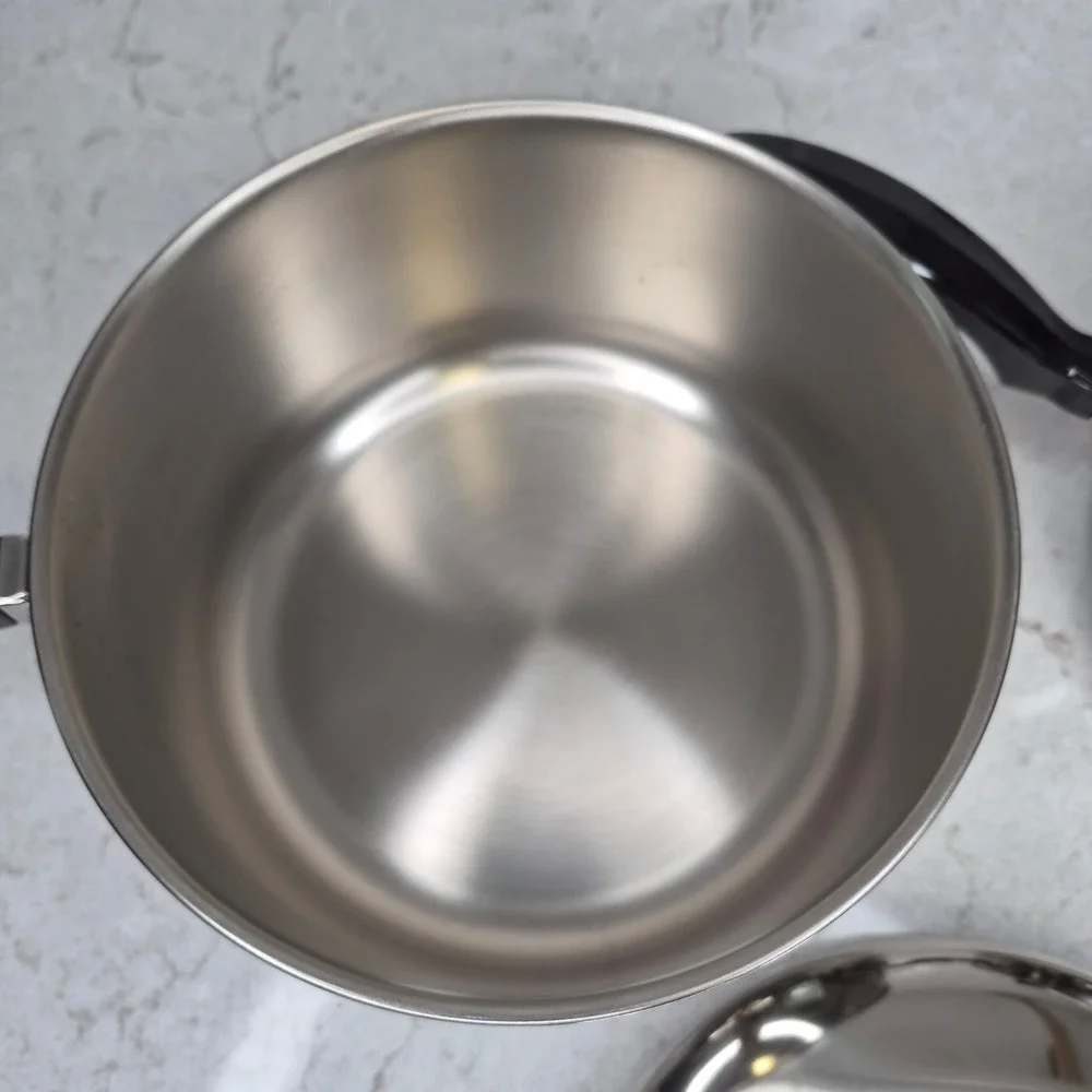 Vintage Farberware Saucepan Set Aluminum Clad 1.5qt 3qt Silver